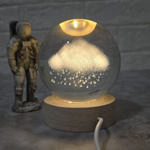 گوی کریستالی طرح ابر و بارون