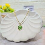 گردنبند پینترستی قلب کریستالی