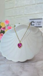 گردنبند پینترستی قلب کریستالی - تصویر 2