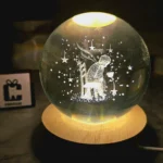 گوی کریستالی طرح شازده کوچولو و گل سرخ