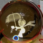 گوی کریستالی طرح شازده کوچولو و چتر - تصویر 2