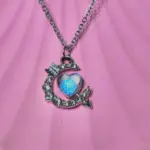 گردنبند پینترستی قلب و تیر